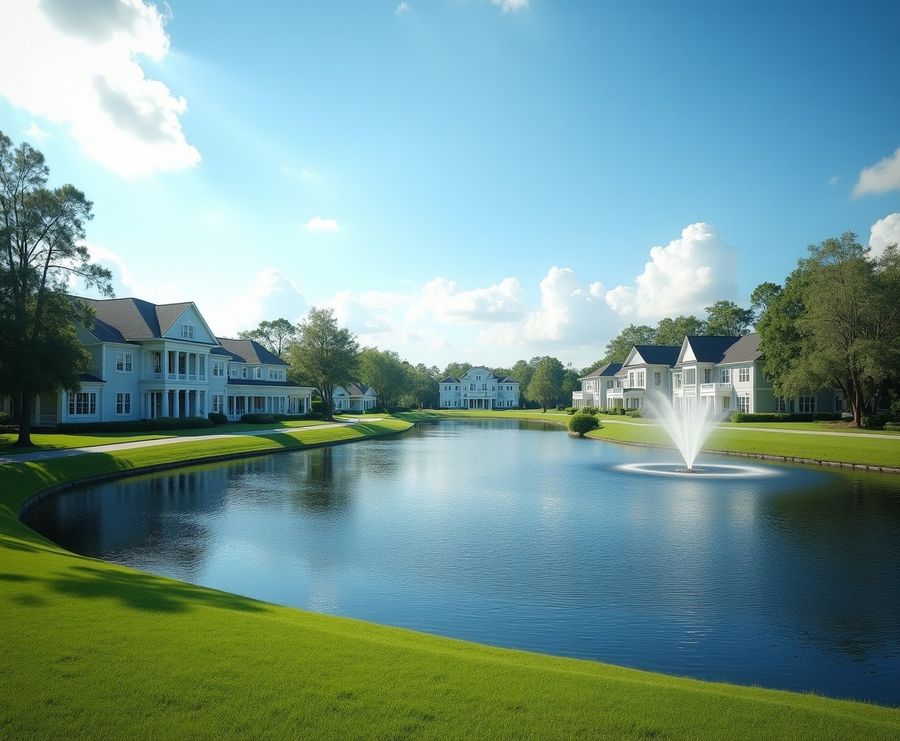 Mainland Ponte Vedra homes beside a lake and preserve